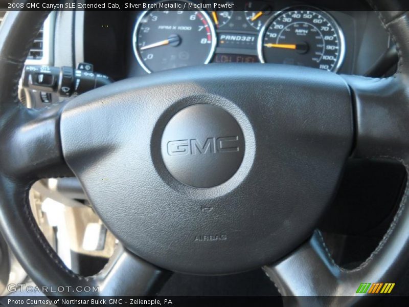 Silver Birch Metallic / Medium Pewter 2008 GMC Canyon SLE Extended Cab