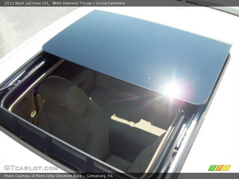 White Diamond Tricoat / Cocoa/Cashmere 2011 Buick LaCrosse CXL