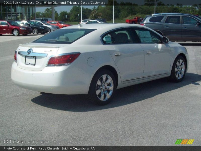 White Diamond Tricoat / Cocoa/Cashmere 2011 Buick LaCrosse CXL