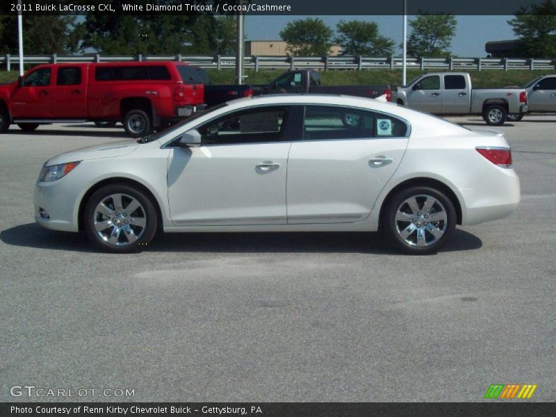 White Diamond Tricoat / Cocoa/Cashmere 2011 Buick LaCrosse CXL