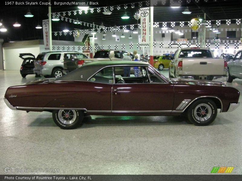 Burgundy/Maroon / Black 1967 Buick Skylark Coupe
