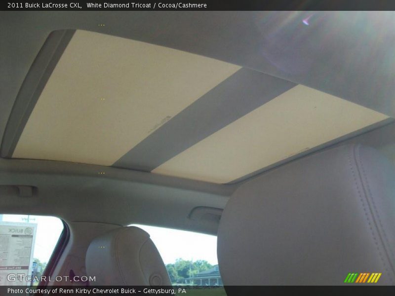 White Diamond Tricoat / Cocoa/Cashmere 2011 Buick LaCrosse CXL