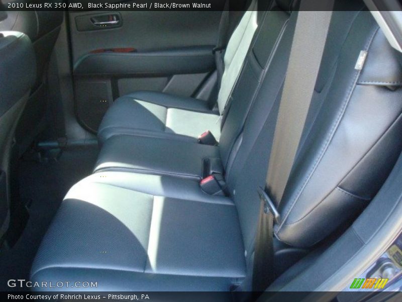 Black Sapphire Pearl / Black/Brown Walnut 2010 Lexus RX 350 AWD