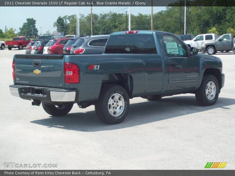 Blue Granite Metallic / Ebony 2011 Chevrolet Silverado 1500 LT Regular Cab 4x4