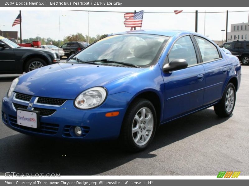 Electric Blue Pearlcoat / Dark Slate Gray 2004 Dodge Neon SXT