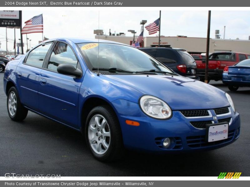 Electric Blue Pearlcoat / Dark Slate Gray 2004 Dodge Neon SXT