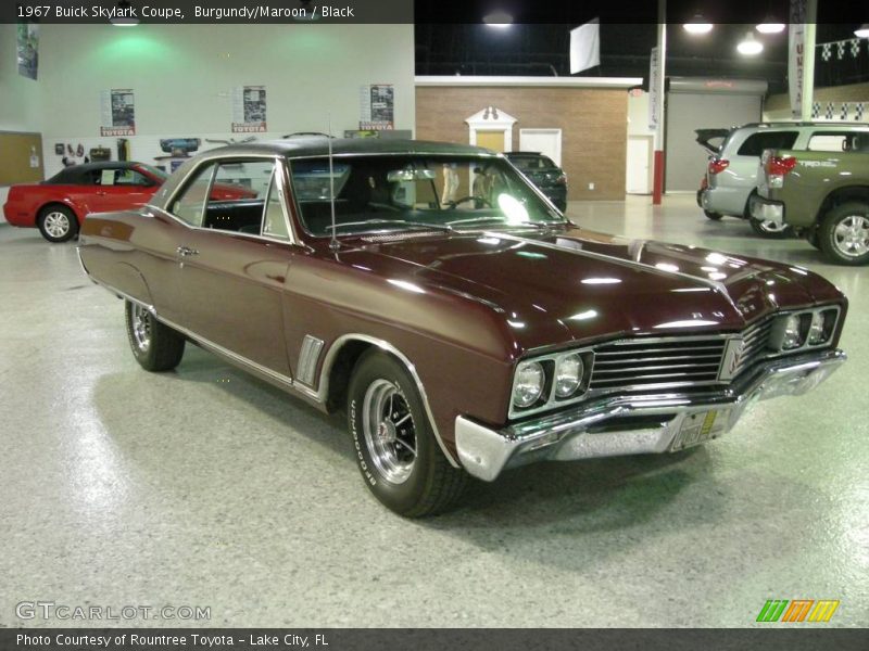Burgundy/Maroon / Black 1967 Buick Skylark Coupe