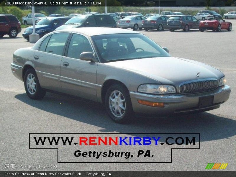Gold Firemist Metallic / Taupe 2000 Buick Park Avenue