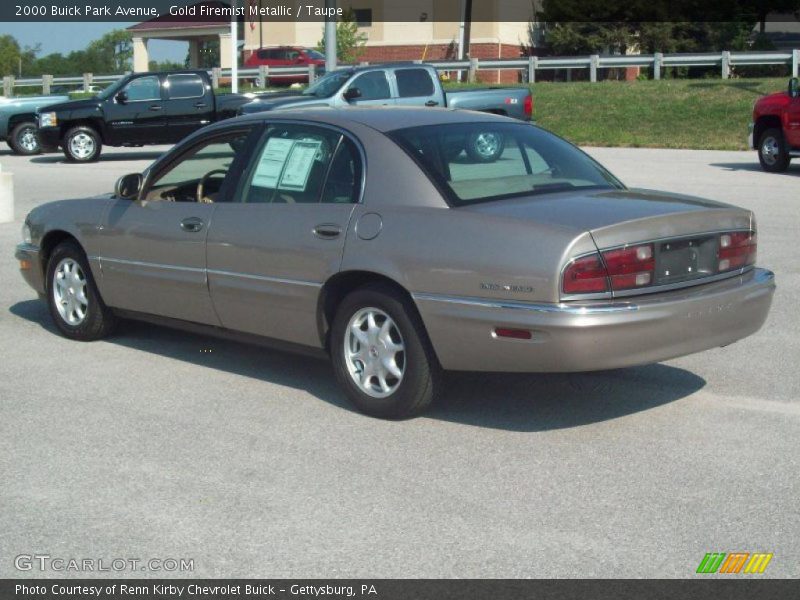 Gold Firemist Metallic / Taupe 2000 Buick Park Avenue