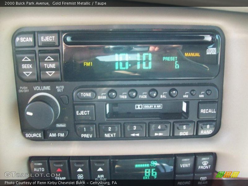 Gold Firemist Metallic / Taupe 2000 Buick Park Avenue