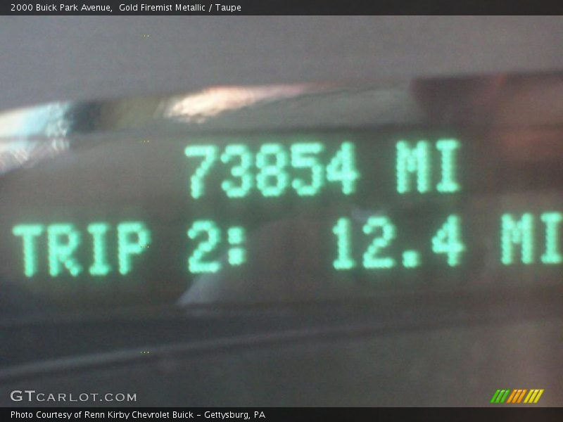 Gold Firemist Metallic / Taupe 2000 Buick Park Avenue