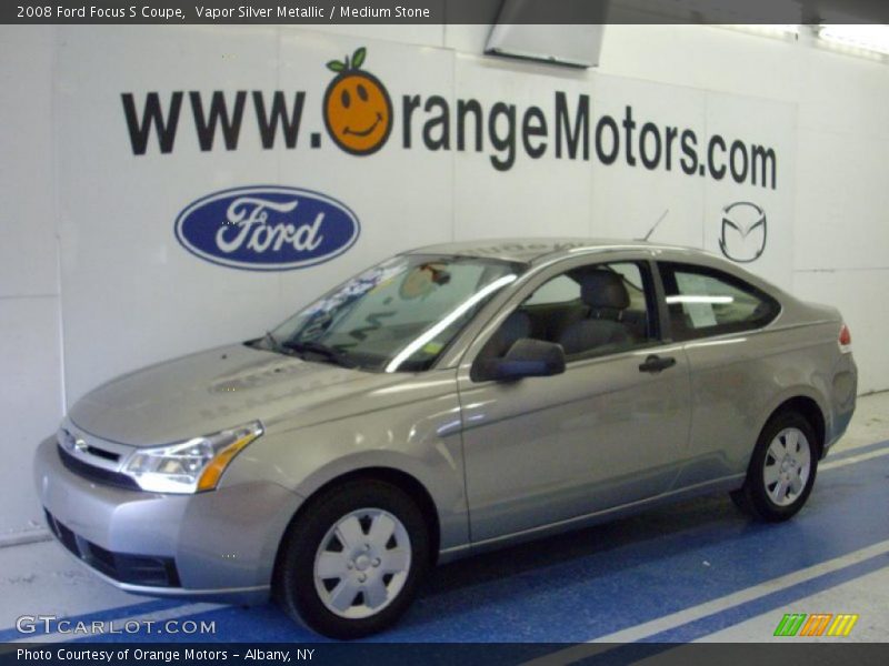 Vapor Silver Metallic / Medium Stone 2008 Ford Focus S Coupe