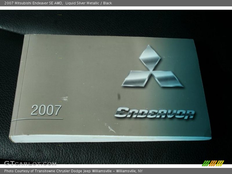 Liquid Silver Metallic / Black 2007 Mitsubishi Endeavor SE AWD