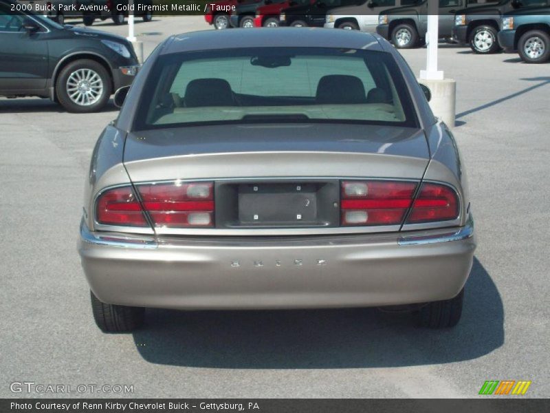 Gold Firemist Metallic / Taupe 2000 Buick Park Avenue