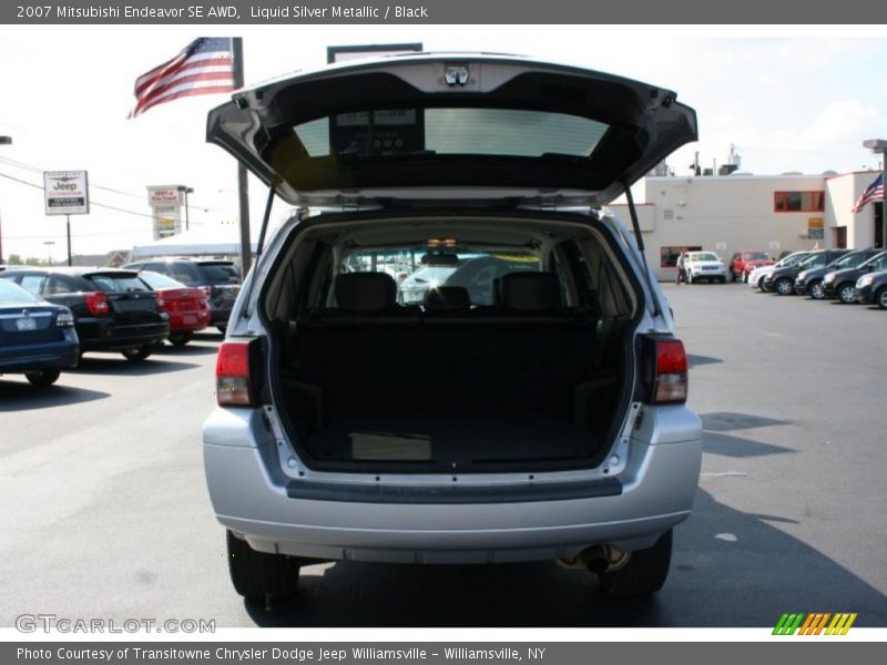 Liquid Silver Metallic / Black 2007 Mitsubishi Endeavor SE AWD