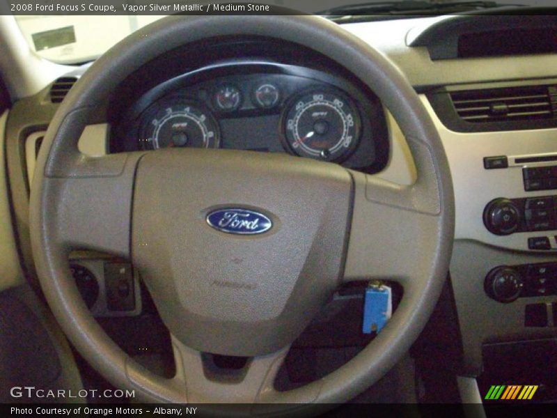 Vapor Silver Metallic / Medium Stone 2008 Ford Focus S Coupe