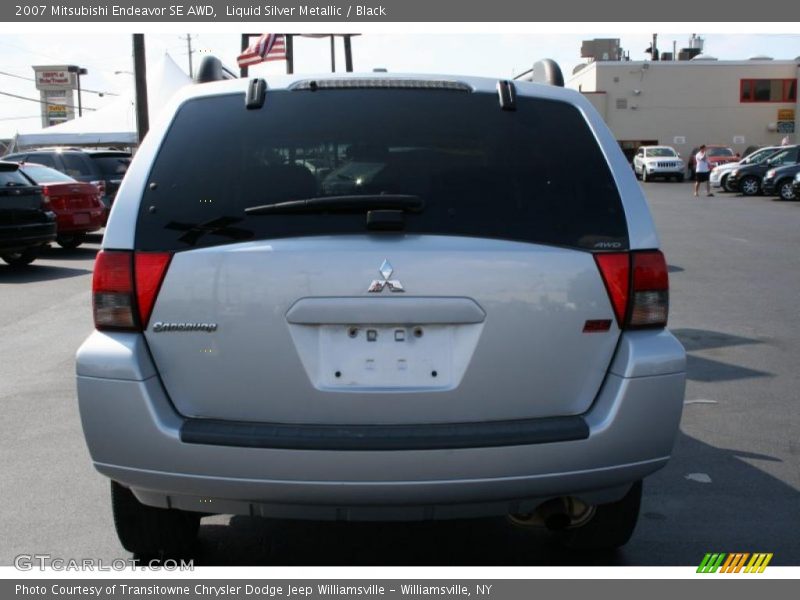 Liquid Silver Metallic / Black 2007 Mitsubishi Endeavor SE AWD