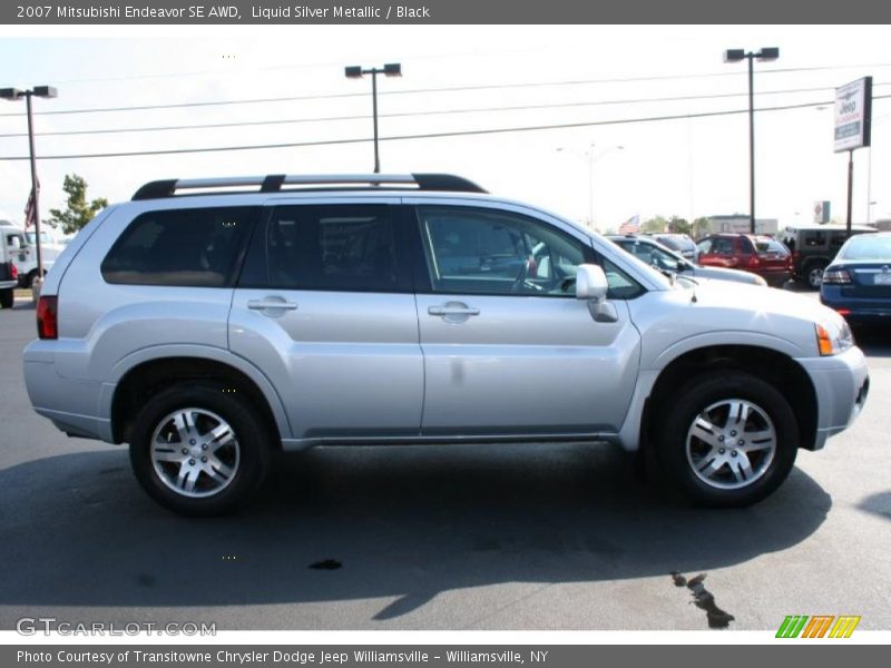 Liquid Silver Metallic / Black 2007 Mitsubishi Endeavor SE AWD