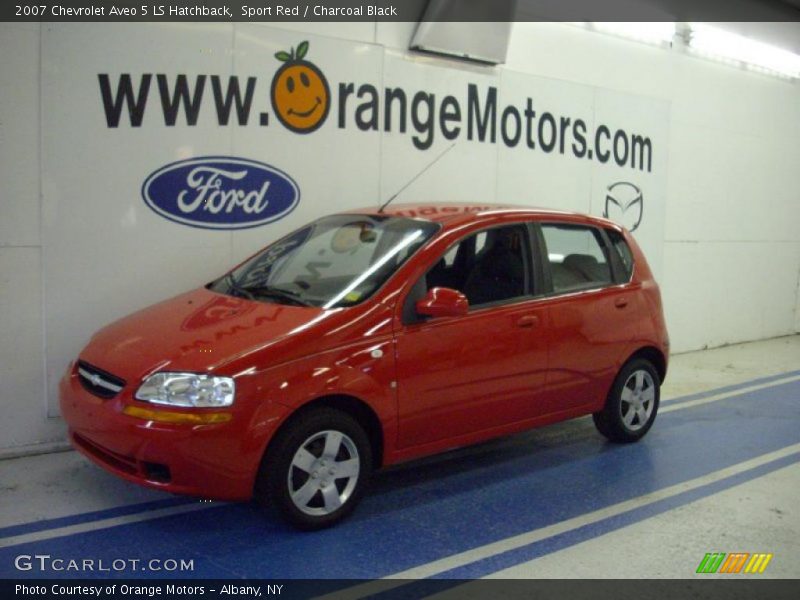 Sport Red / Charcoal Black 2007 Chevrolet Aveo 5 LS Hatchback
