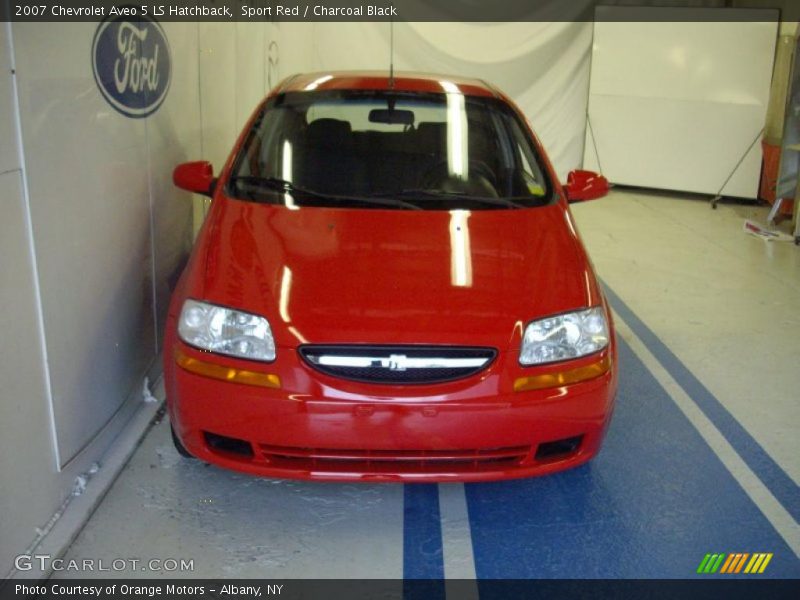 Sport Red / Charcoal Black 2007 Chevrolet Aveo 5 LS Hatchback