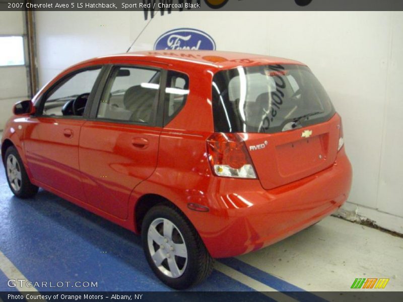 Sport Red / Charcoal Black 2007 Chevrolet Aveo 5 LS Hatchback