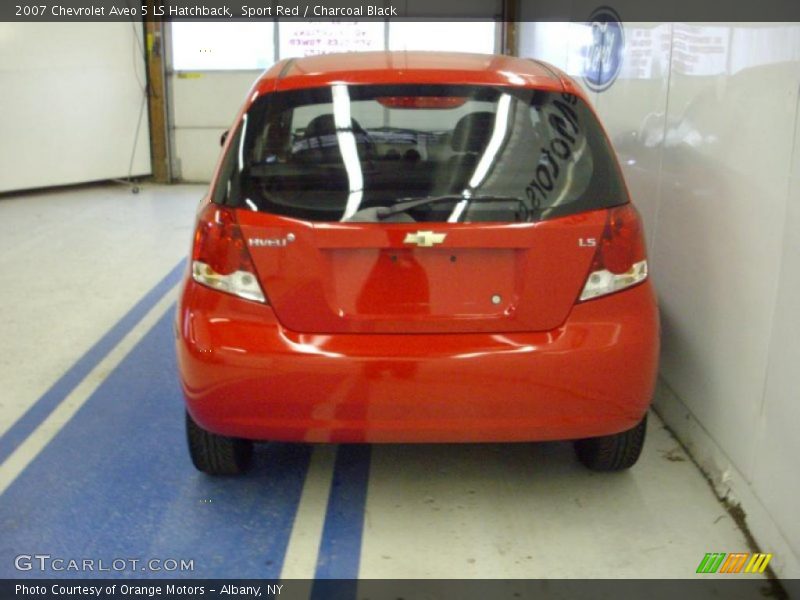 Sport Red / Charcoal Black 2007 Chevrolet Aveo 5 LS Hatchback