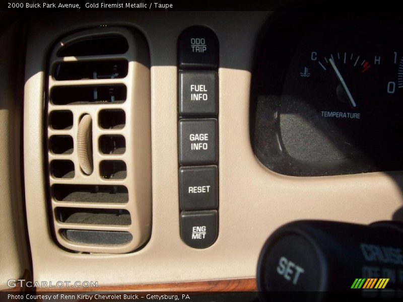Gold Firemist Metallic / Taupe 2000 Buick Park Avenue