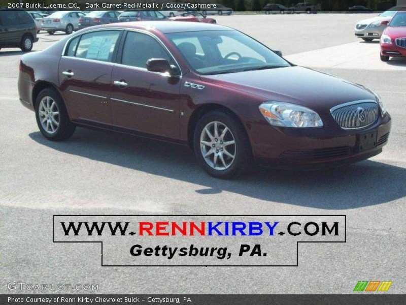 Dark Garnet Red Metallic / Cocoa/Cashmere 2007 Buick Lucerne CXL