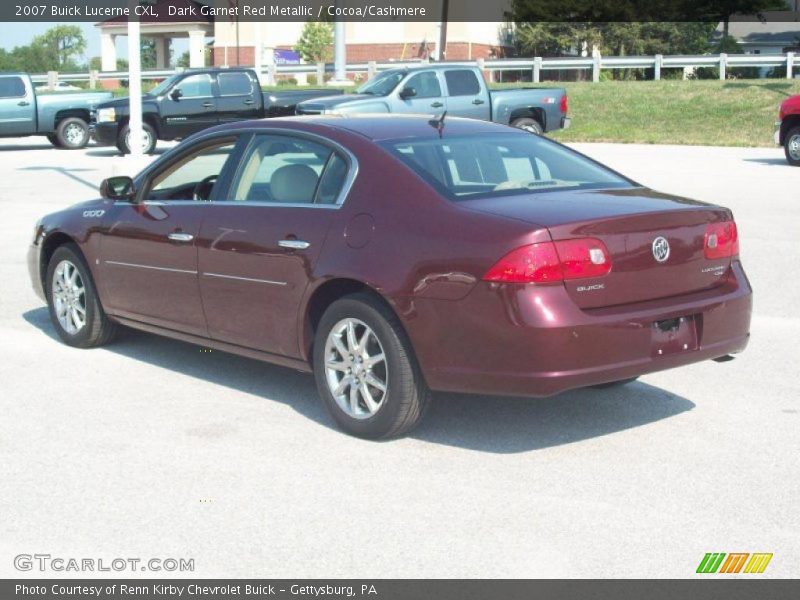 Dark Garnet Red Metallic / Cocoa/Cashmere 2007 Buick Lucerne CXL