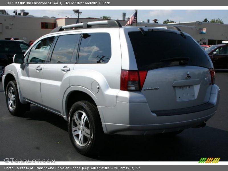 Liquid Silver Metallic / Black 2007 Mitsubishi Endeavor SE AWD
