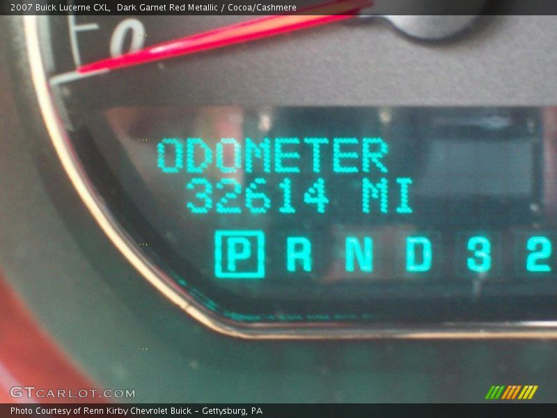 Dark Garnet Red Metallic / Cocoa/Cashmere 2007 Buick Lucerne CXL