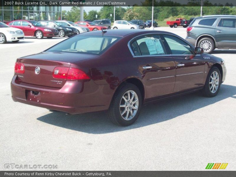 Dark Garnet Red Metallic / Cocoa/Cashmere 2007 Buick Lucerne CXL