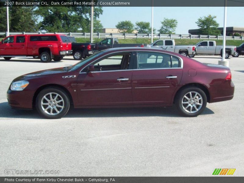 Dark Garnet Red Metallic / Cocoa/Cashmere 2007 Buick Lucerne CXL