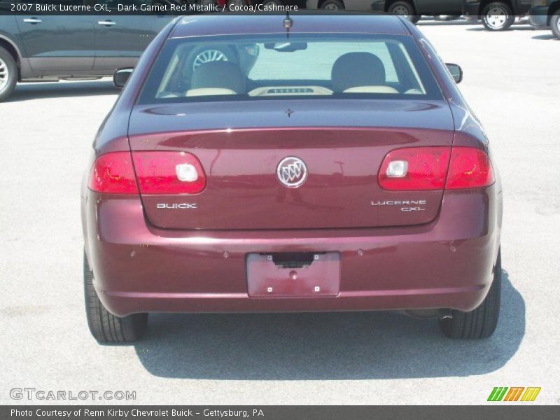 Dark Garnet Red Metallic / Cocoa/Cashmere 2007 Buick Lucerne CXL