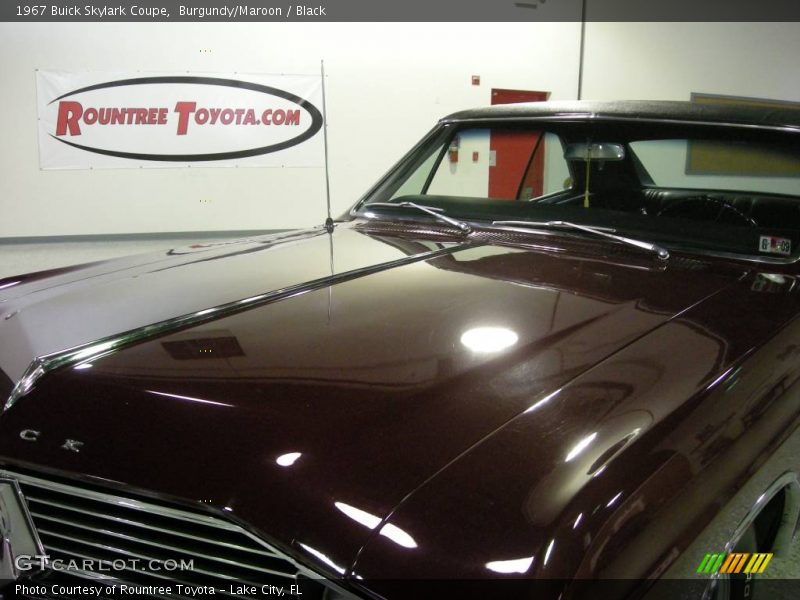 Burgundy/Maroon / Black 1967 Buick Skylark Coupe