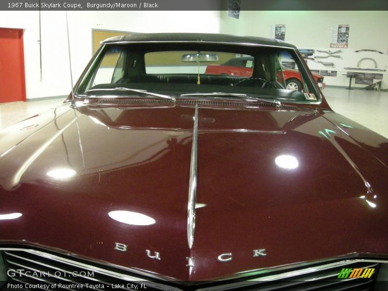 Burgundy/Maroon / Black 1967 Buick Skylark Coupe