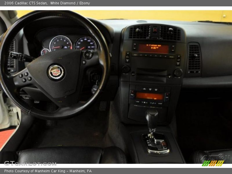 White Diamond / Ebony 2006 Cadillac CTS Sedan