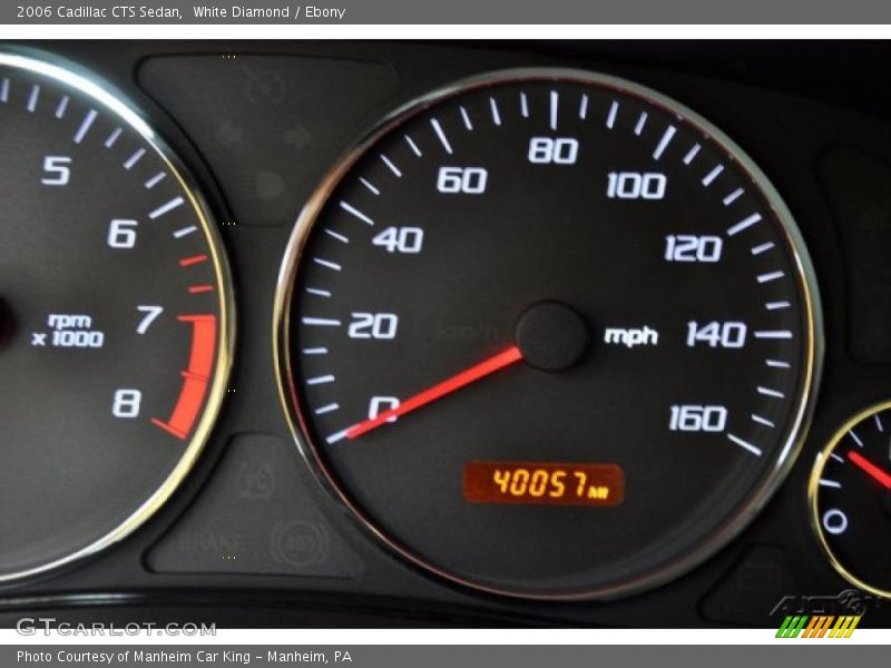 White Diamond / Ebony 2006 Cadillac CTS Sedan