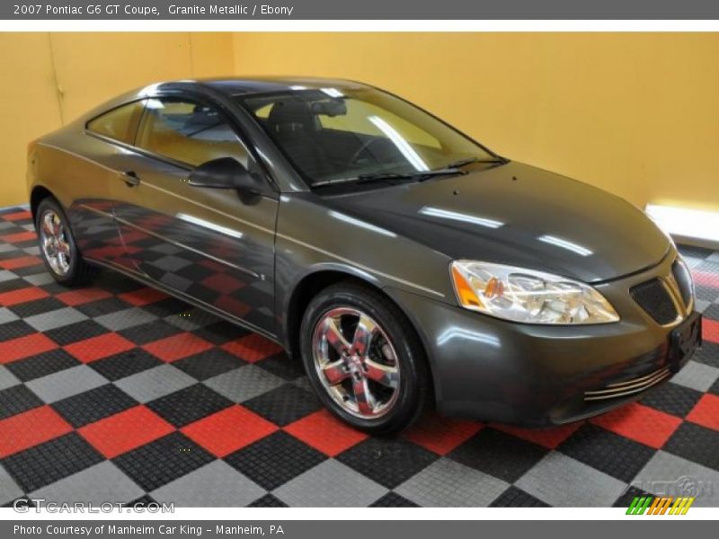 Granite Metallic / Ebony 2007 Pontiac G6 GT Coupe