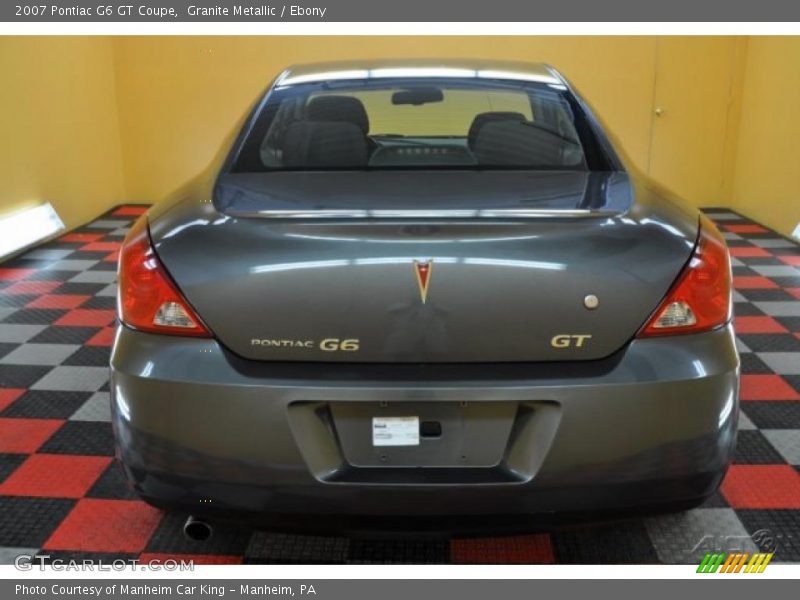 Granite Metallic / Ebony 2007 Pontiac G6 GT Coupe
