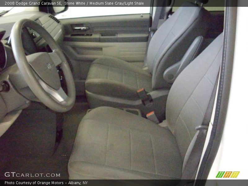 Stone White / Medium Slate Gray/Light Shale 2008 Dodge Grand Caravan SE
