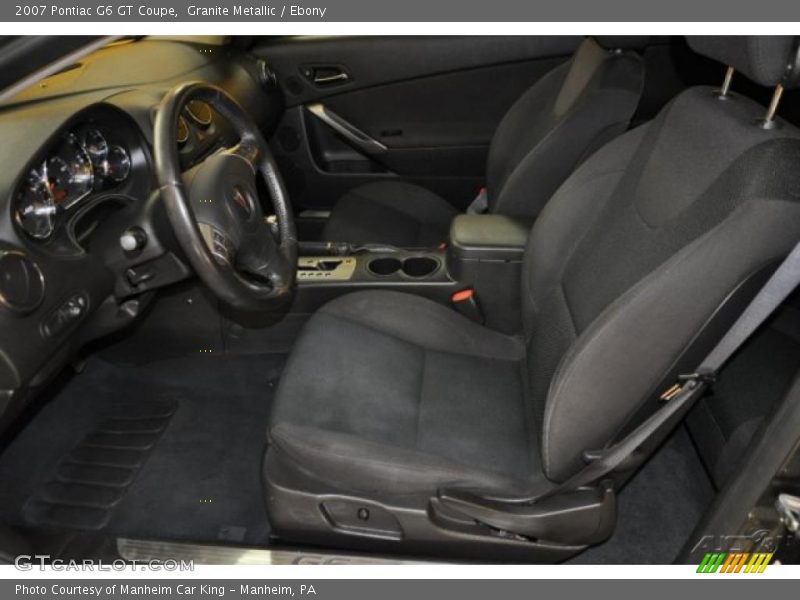 Granite Metallic / Ebony 2007 Pontiac G6 GT Coupe