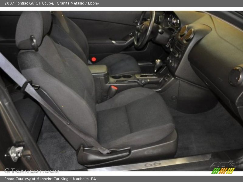 Granite Metallic / Ebony 2007 Pontiac G6 GT Coupe