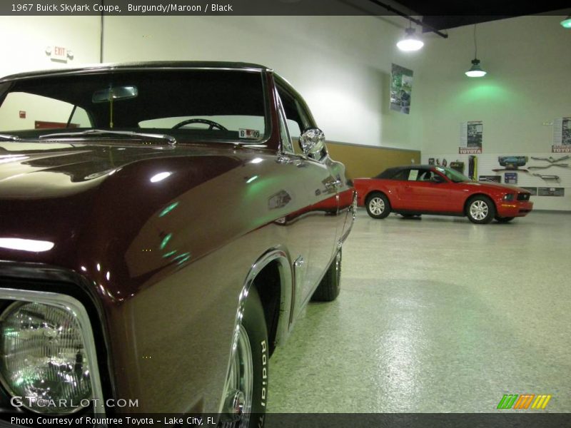 Burgundy/Maroon / Black 1967 Buick Skylark Coupe