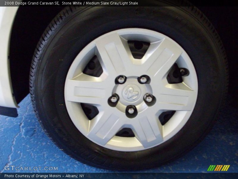 Stone White / Medium Slate Gray/Light Shale 2008 Dodge Grand Caravan SE