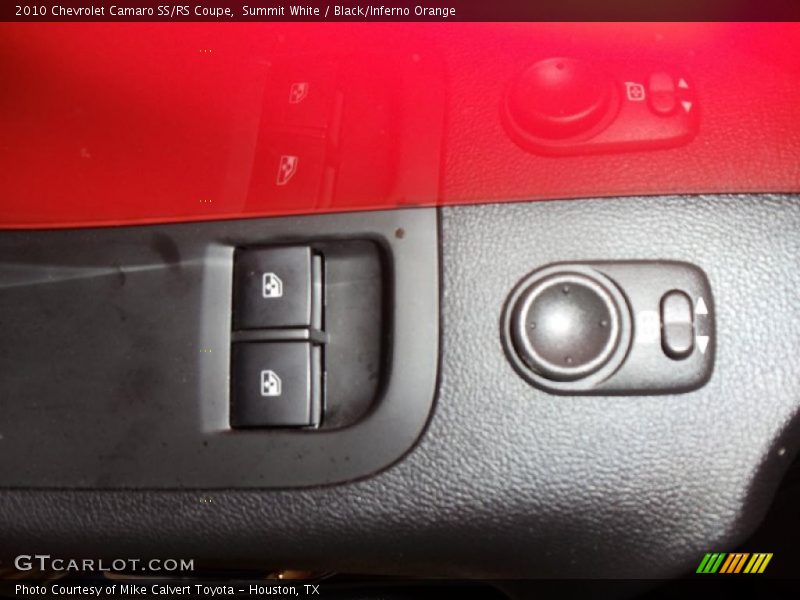 Summit White / Black/Inferno Orange 2010 Chevrolet Camaro SS/RS Coupe