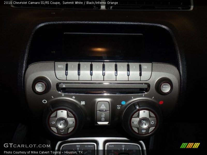 Summit White / Black/Inferno Orange 2010 Chevrolet Camaro SS/RS Coupe