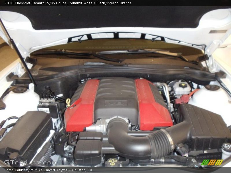 Summit White / Black/Inferno Orange 2010 Chevrolet Camaro SS/RS Coupe