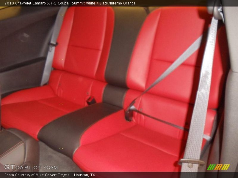 Summit White / Black/Inferno Orange 2010 Chevrolet Camaro SS/RS Coupe