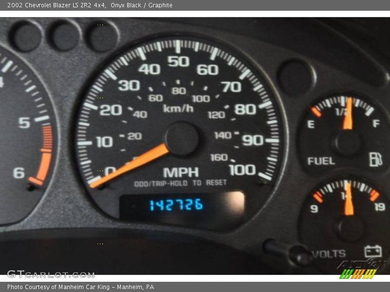 Onyx Black / Graphite 2002 Chevrolet Blazer LS ZR2 4x4